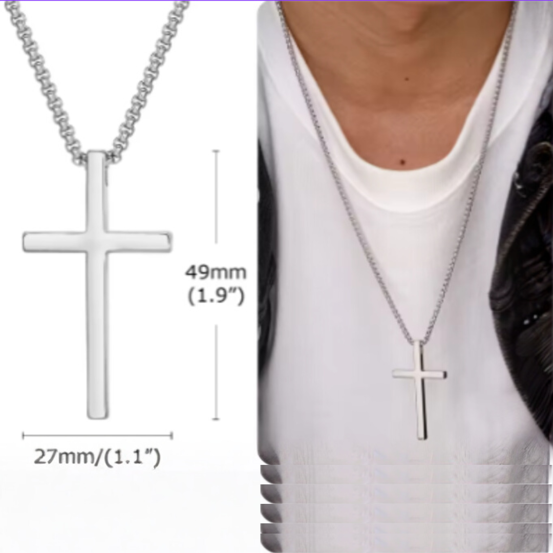 Unisex Cross Pendant Necklace