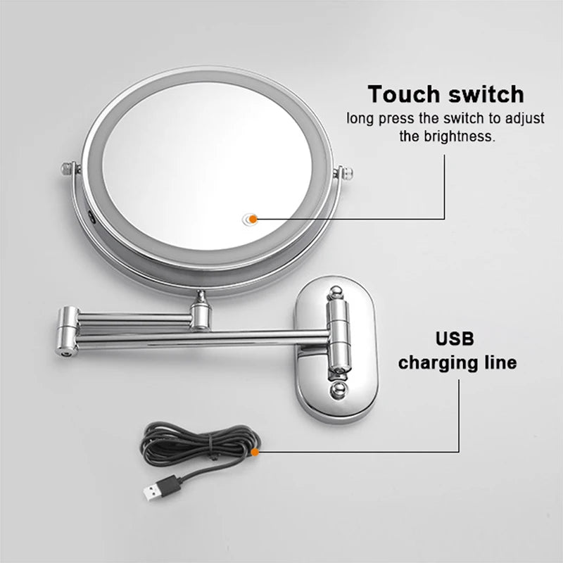 LED 10X Magnifying Makeup Mirror