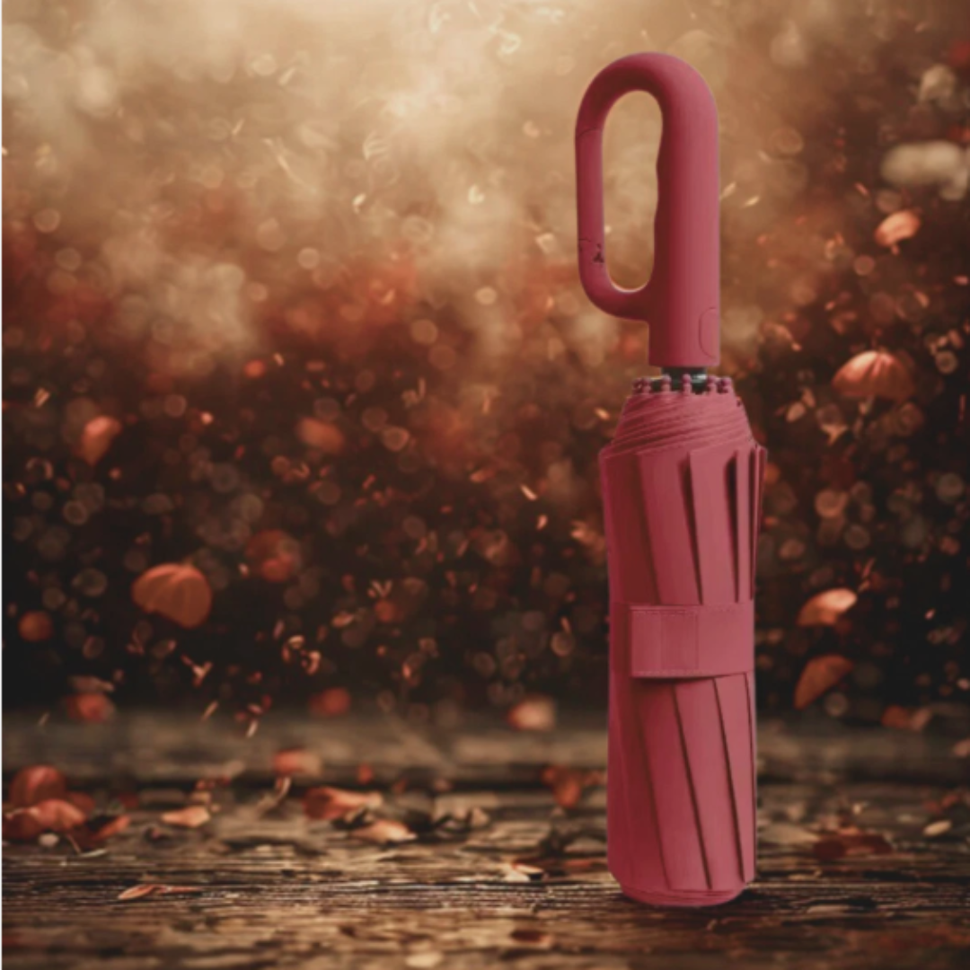 Large Automatic Folding Umbrella – UV Protection, Windproof & Compact