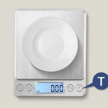 Digital Kitchen Scale USB Rechargeable Precision Weight
