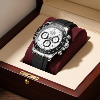 Men's Stainless Steel Chronograph Quartz Watch