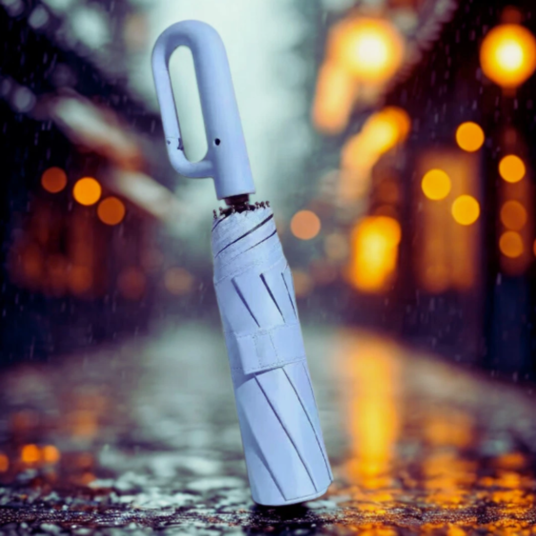 Large Automatic Folding Umbrella – UV Protection, Windproof & Compact