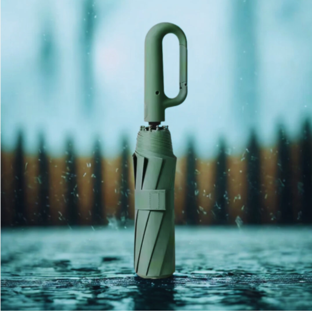 Large Automatic Folding Umbrella – UV Protection, Windproof & Compact