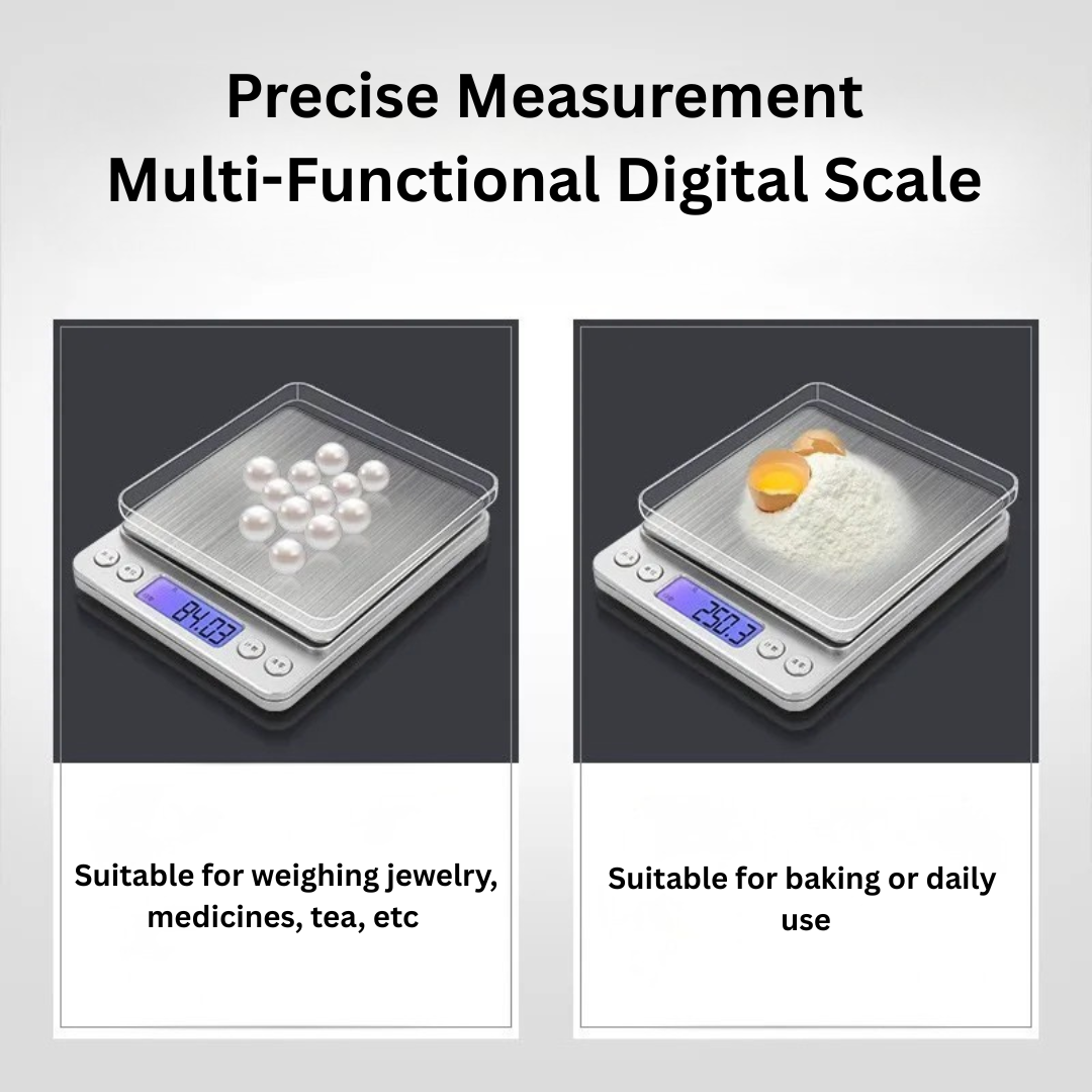 Digital Kitchen Scale USB Rechargeable Precision Weight
