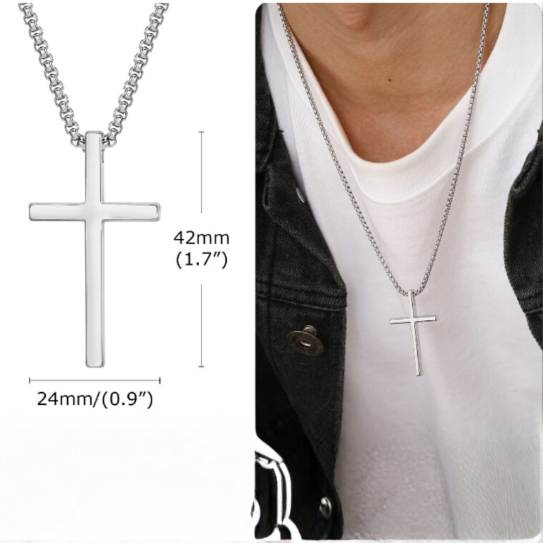 Unisex Cross Pendant Necklace
