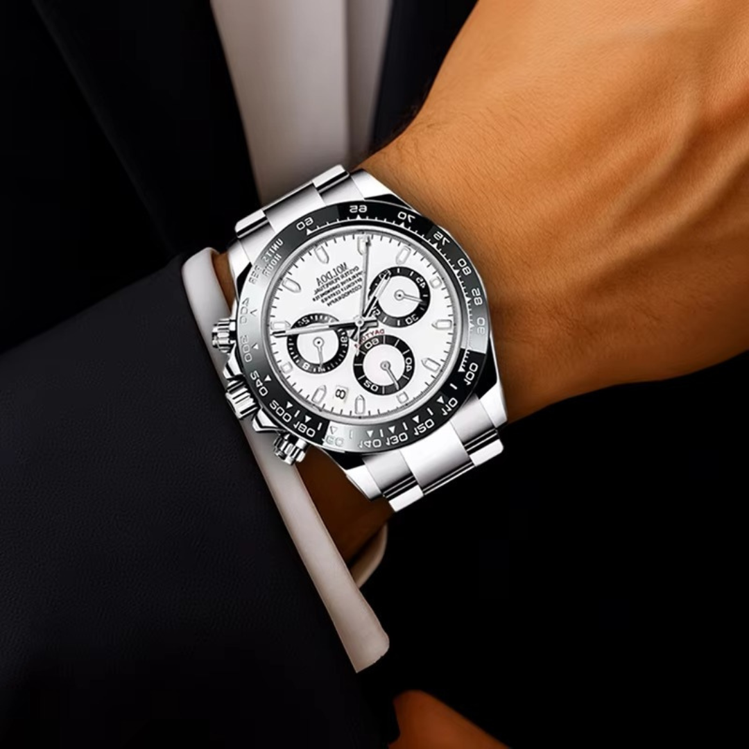 Men's Stainless Steel Chronograph Quartz Watch