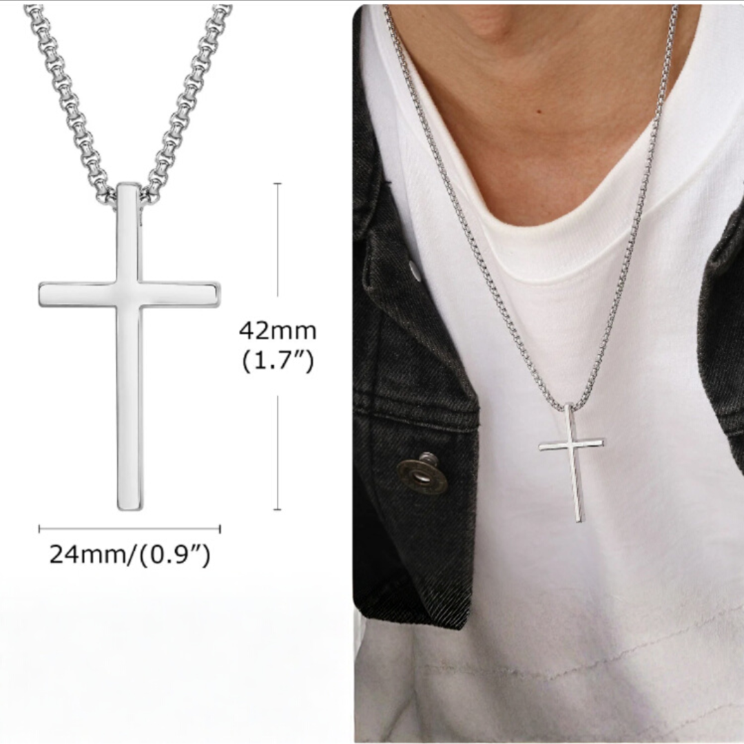 Unisex Cross Pendant Necklace