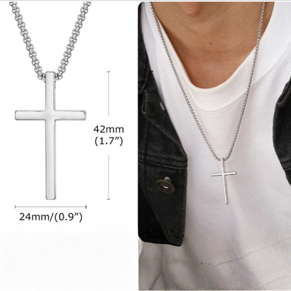 Unisex Cross Pendant Necklace
