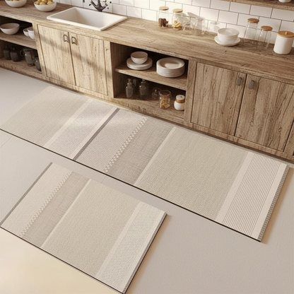 Kitchen Floor Mat Non Slip Absorbent Runner Rug (2 Pieces)