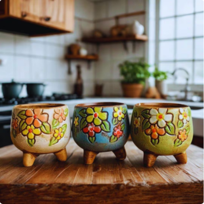 Ceramic Hand Painted Pot