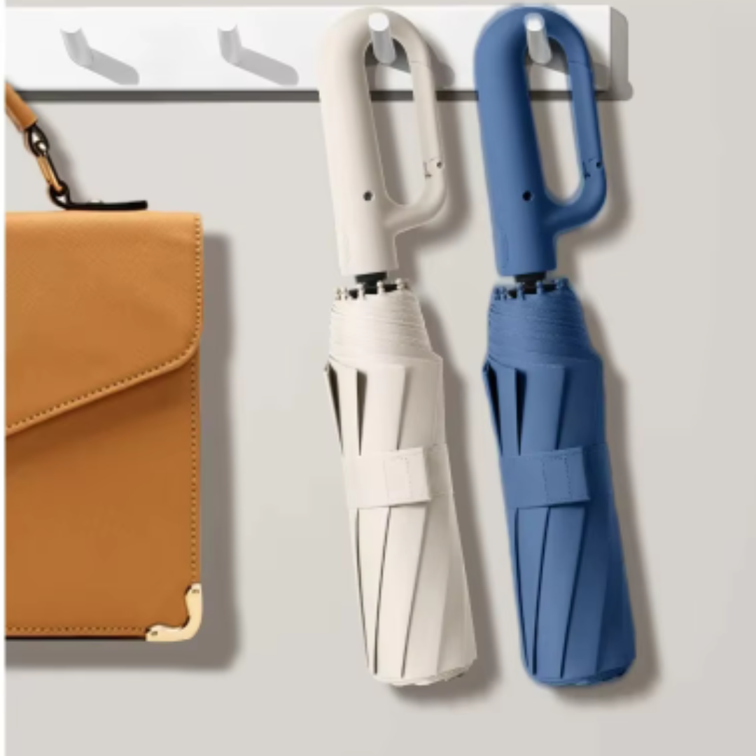 Large Automatic Folding Umbrella – UV Protection, Windproof & Compact