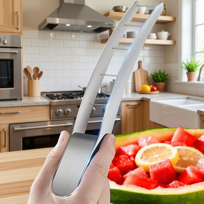 Stainless Steel Watermelon Cutter & Fruit Cube Slicer