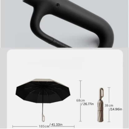 Large Automatic Folding Umbrella – UV Protection, Windproof & Compact