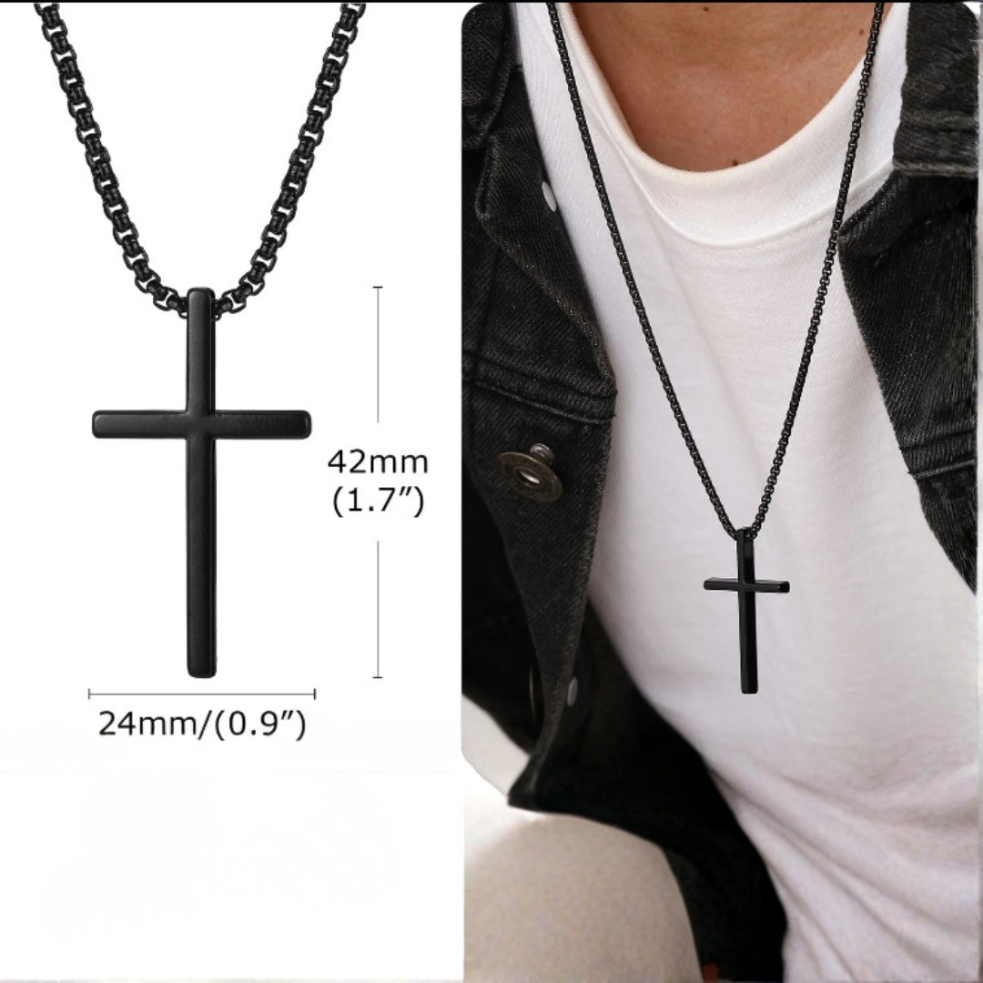 Unisex Cross Pendant Necklace
