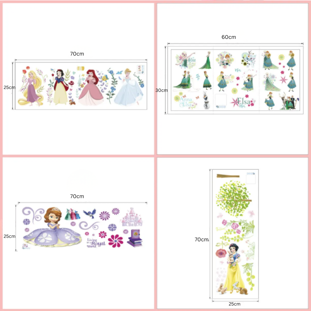 Princess Tree Flower Wall Sticker