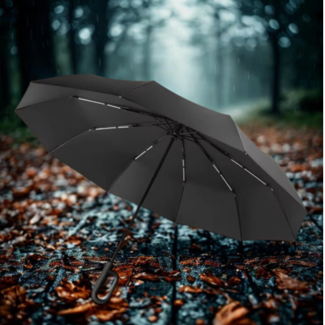 Large Automatic Folding Umbrella – UV Protection, Windproof & Compact