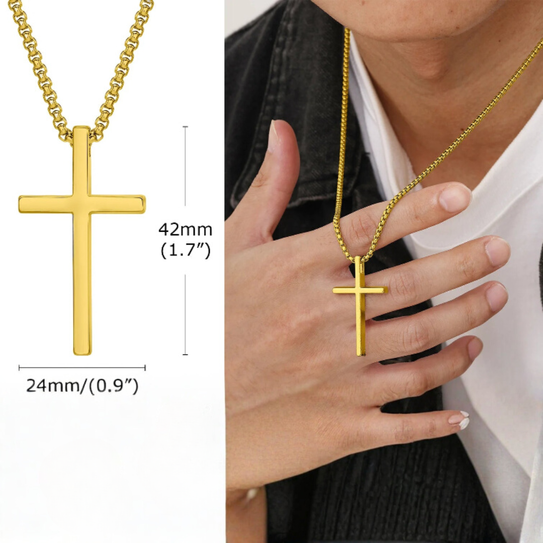 Unisex Cross Pendant Necklace