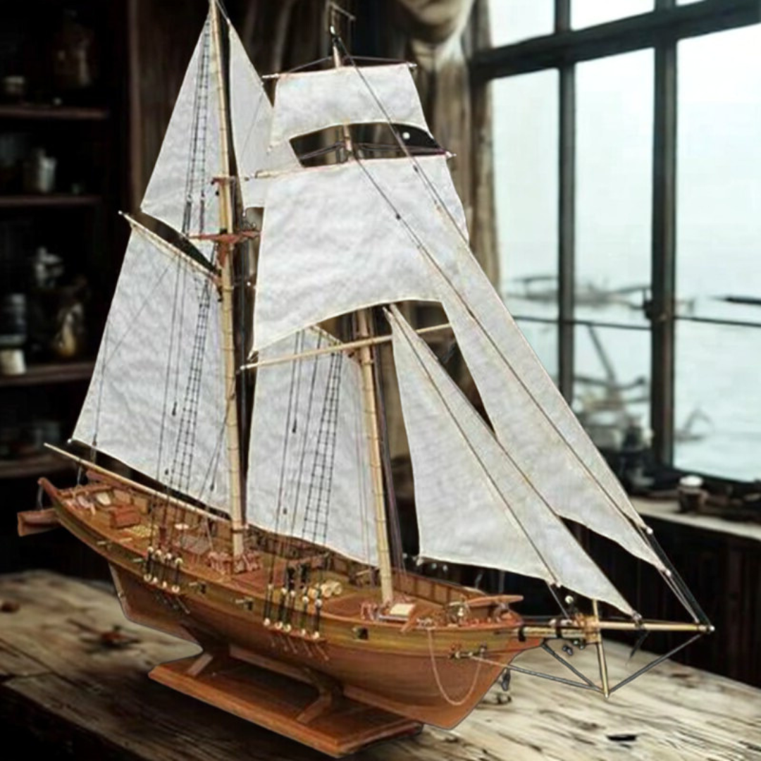 DIY wood sail boat