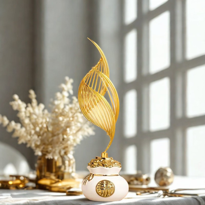Ceramic Swan Statue Home Décor