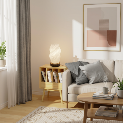 3D Spiral Bedside Table Lamp USB Dimmable LED Night Light