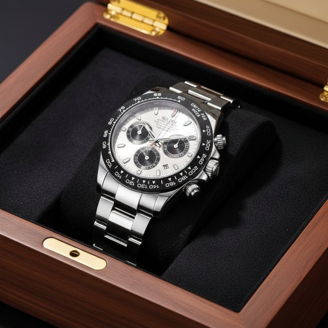 Men's Stainless Steel Chronograph Quartz Watch