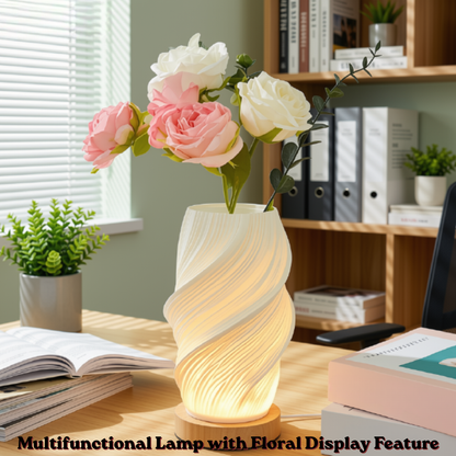 3D Spiral Bedside Table Lamp USB Dimmable LED Night Light