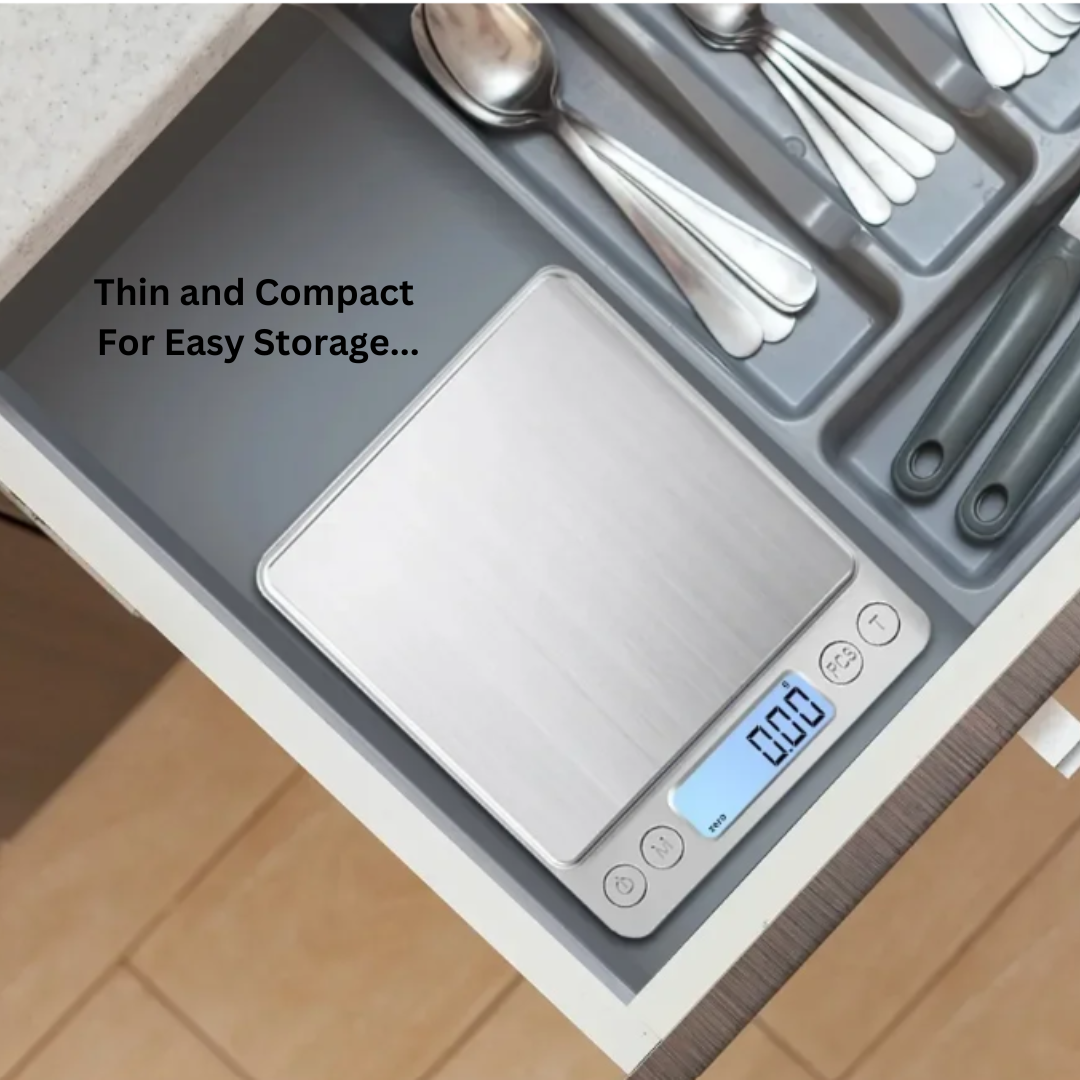 Digital Kitchen Scale USB Rechargeable Precision Weight