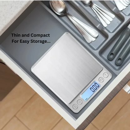 Digital Kitchen Scale USB Rechargeable Precision Weight