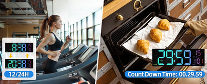 Remote Control Digital Wall Clock