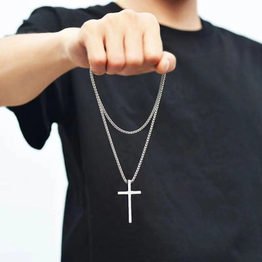 Unisex Cross Pendant Necklace