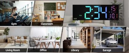 Remote Control Digital Wall Clock