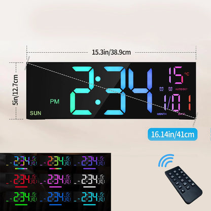 Remote Control Digital Wall Clock