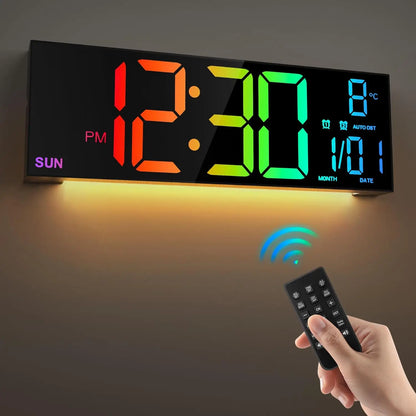 Remote Control Digital Wall Clock